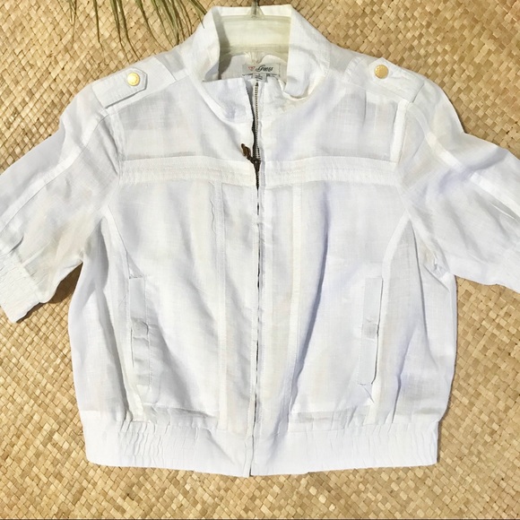 short sleeve linen jacket